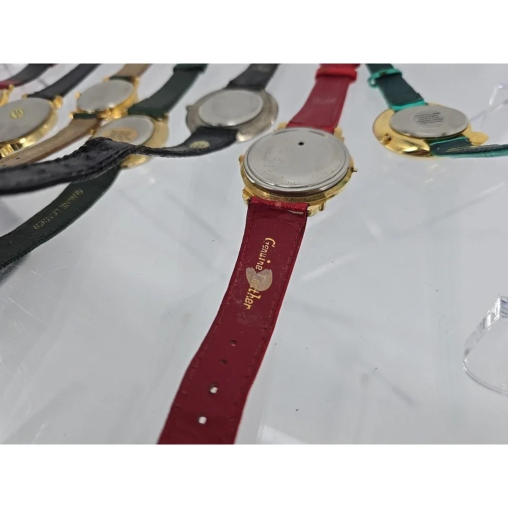 8 Lot Vtg Costume Disney, Christmas, Sport, Glitter Watches Hong Kong - Need BAT